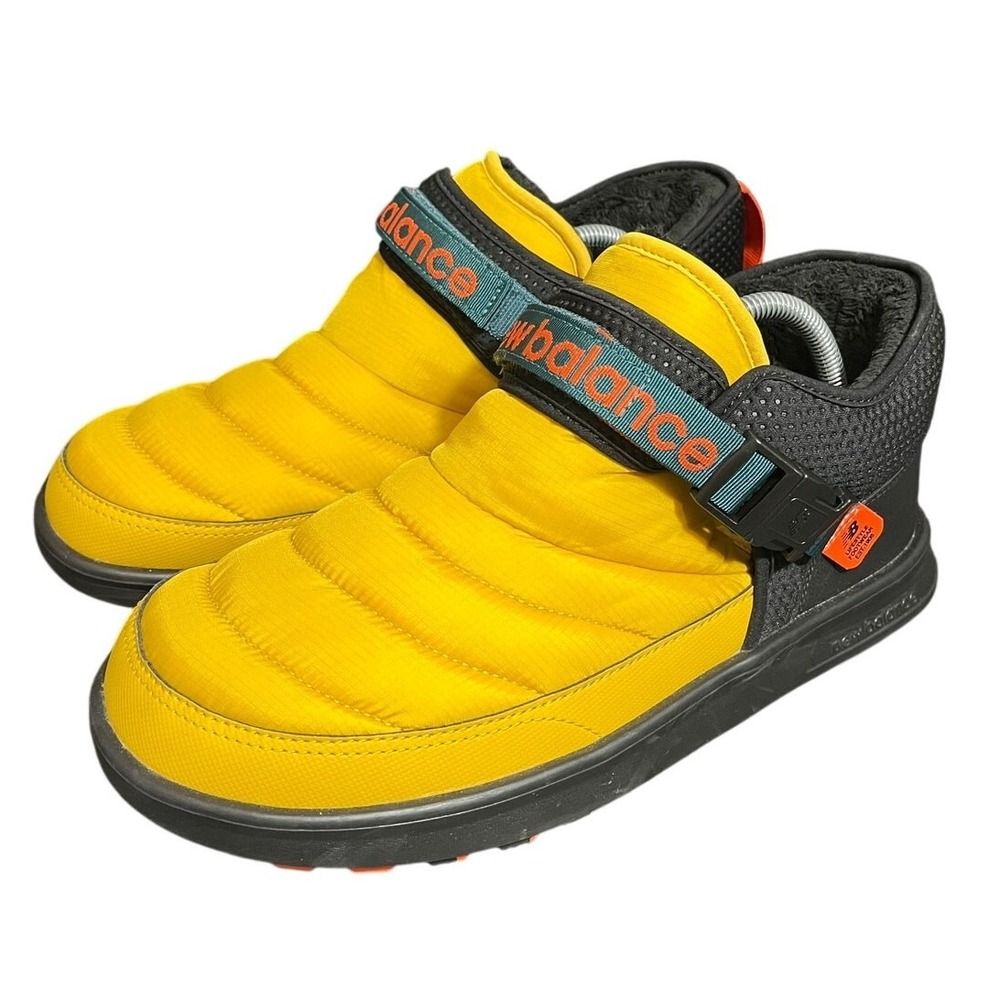 New Balance Caravan Moc Mid Men 10 Yellow Quilted Insulated Buckle SUFMMOCM